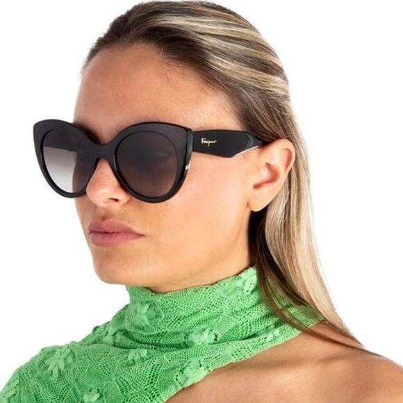 NEW!!! SALVATORE FERRAGAMO Sunglasses SF964S 001 Authentic - Picture 2 of 12